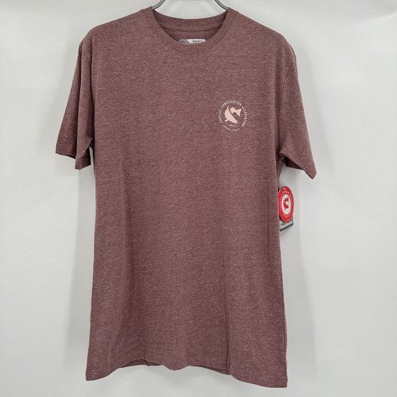 CCA Maroon Redfish Tail Short Sleeve T-Shirt S Men's Coastal Conservation Assn - Picture 2 of 5